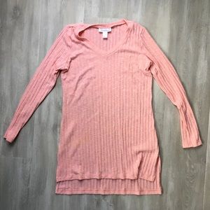 Maternity Tunic Sweater Coral Size S